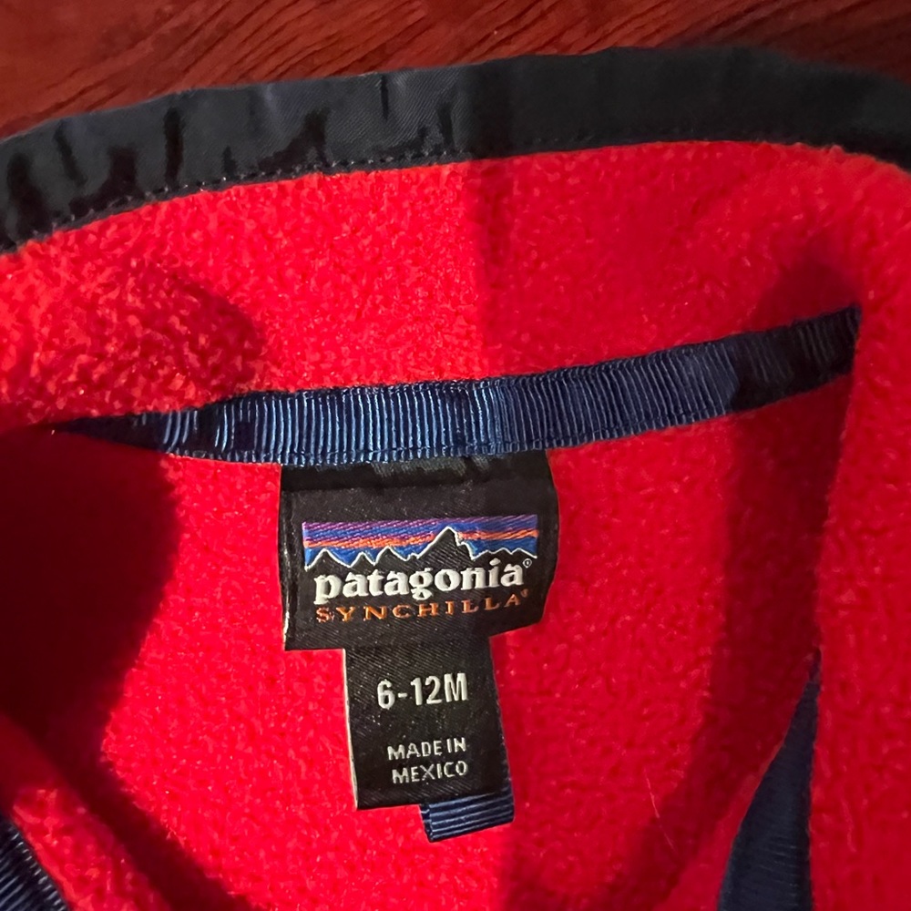 Rare vintage spell out split color block snap t fleece sweatshirt - Picture 2 of 5